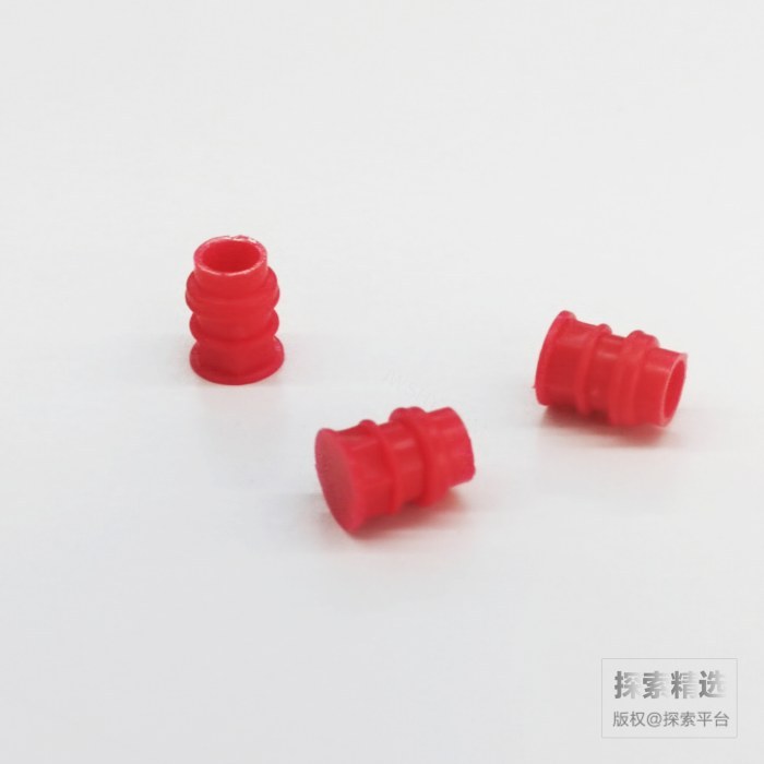 5mm 安全型核磁管帽 红色 EVA材质