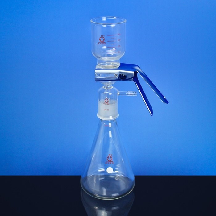 过滤装置 1000ml 玻璃软管真空接头 不锈钢过滤网