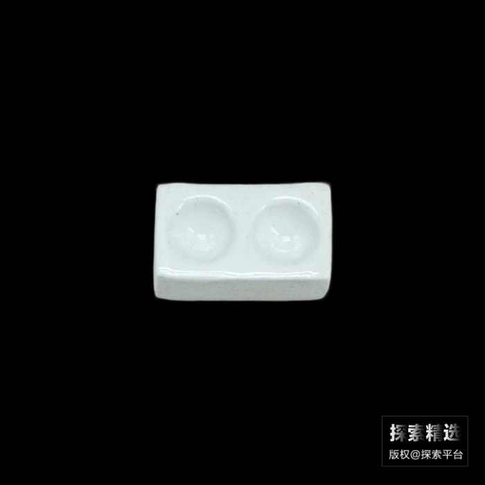 陶瓷点滴板 白色 2孔