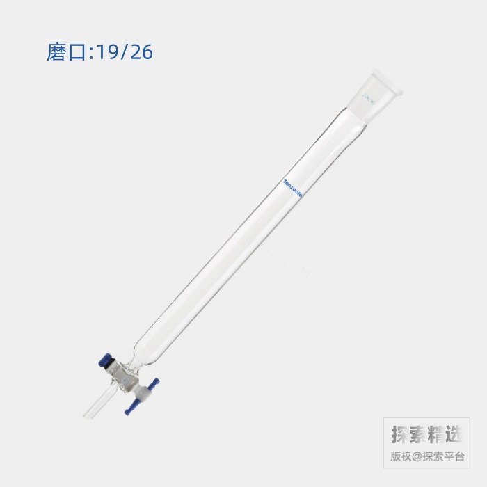 闪式层析柱 磨口:19/26 外径:46mm 有效长度:203mm 四氟节门孔径:2mm - ACESUN艾斯琳/玖梧精选