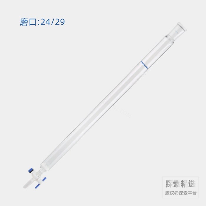 具砂板闪式层析柱 磨口:24/29 G2砂板 外径:32mm 有效长度:457mm 四氟节门孔径:2mm - ACESUN艾斯琳/玖梧精选