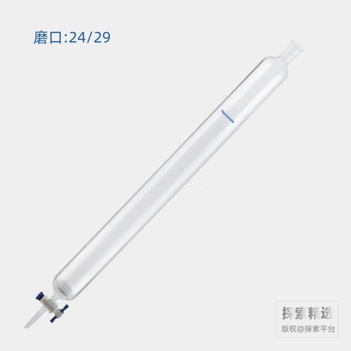 具砂板闪式层析柱 磨口:24/29 G2砂板 外径:60mm 有效长度:610mm 四氟节门孔径:4mm - ACESUN艾斯琳/玖梧精选