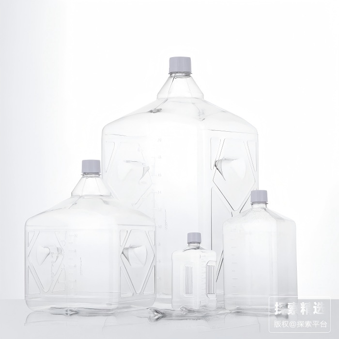 20L储液瓶，透明，瓶身PC材质，瓶盖PP材质，无菌