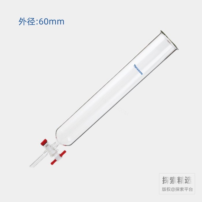 具四氟节门层析柱 外径:60mm 有效长度:203mm 节门孔径:2mm - ACESUN艾斯琳/玖梧精选
