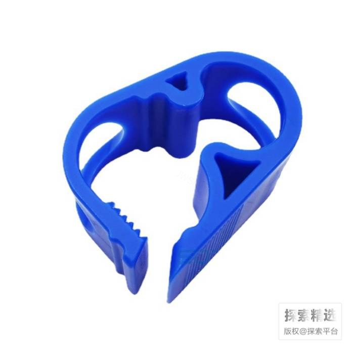 罗伯特夹(软管夹) POM材质 适用管外径6-12mm 六道卡槽 蓝色