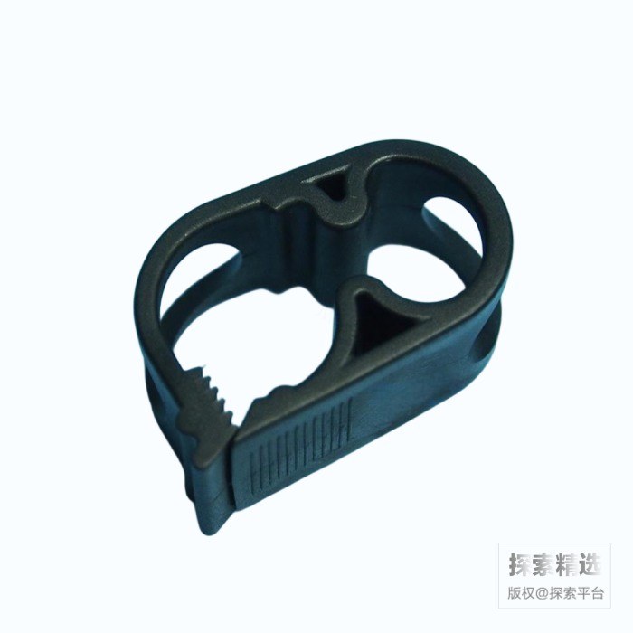 罗伯特夹(软管夹) POM材质 适用管外径6-12mm 六道卡槽 黑色