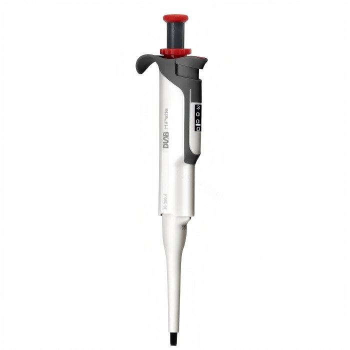 Hipette 手动单道可调式彩色移液器,30-300&mu;L