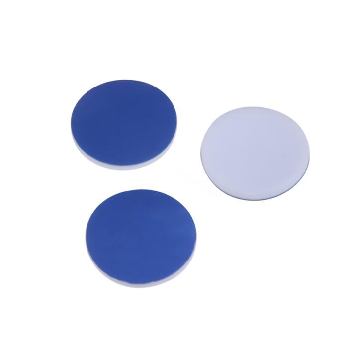 17.5mm蓝色PTFE/白色硅胶垫，厚1.5mm，适配18mm螺口磁性盖