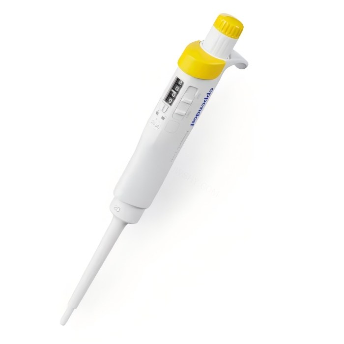 Eppendorf Research 3 neo, 1-20 &micro;L,黄色,单道,可调量程，含96个精致盒装吸头以及96个双滤芯吸头 - Eppendorf/艾本德