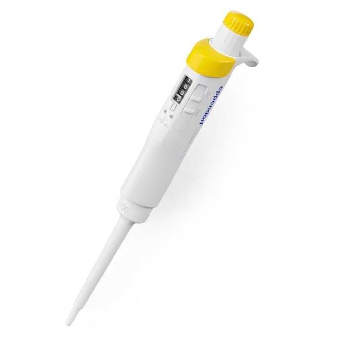 Eppendorf Research 3 neo, 5-100 µL,黄色,单道,可调量程,含96个精致盒装