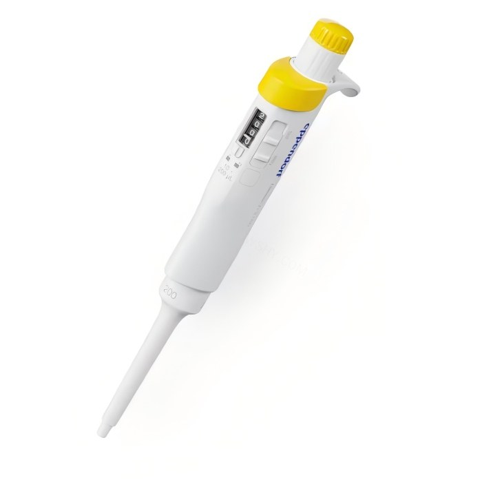 Eppendorf Research 3 neo, 10-200 &micro;L, 黄色,单道,可调量程，含96个精致盒装吸头以及96个双滤芯吸头 - Eppendorf/艾本德