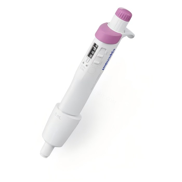 Eppendorf Research&reg; 3 neo, 0.25-5 mL, 紫色, 单道,可调量程,含 epT.I.P.S.&reg; 移液吸头 (10 个吸头) - Eppendorf/艾本德