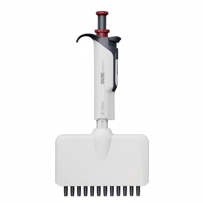 HiPette 全消毒手动十二道可调式彩色移液器,30-300&mu;l