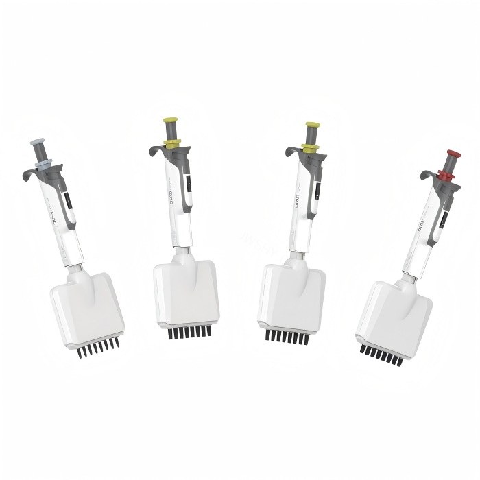 HiPette-LTS全消毒手动八道可调式彩色移液器,30-300&mu;l