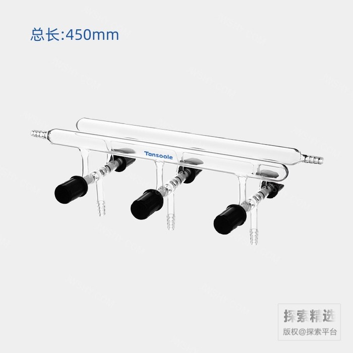 双排管真空气体分配器 具高真空阀:0-4mm 节门组数:4 总长:450mm OD:10mm 四节小咀2个 左前右后