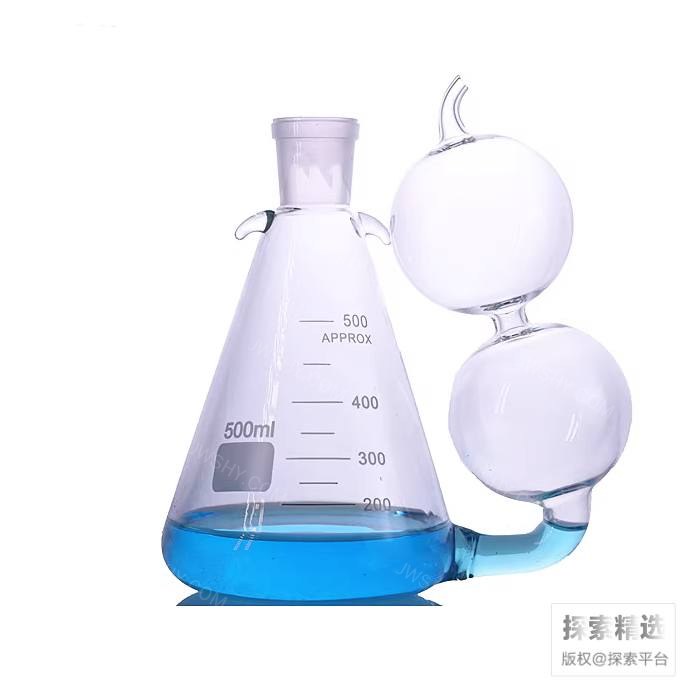 定氮装置双联球磨口葫芦吸收瓶 500mL BZ24