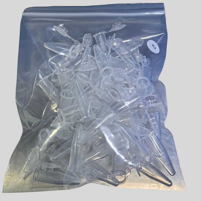 1.5mL 离心管，双重卡扣盖，透明，已灭菌 无DNASE/RNASE/蛋白酶/致热源