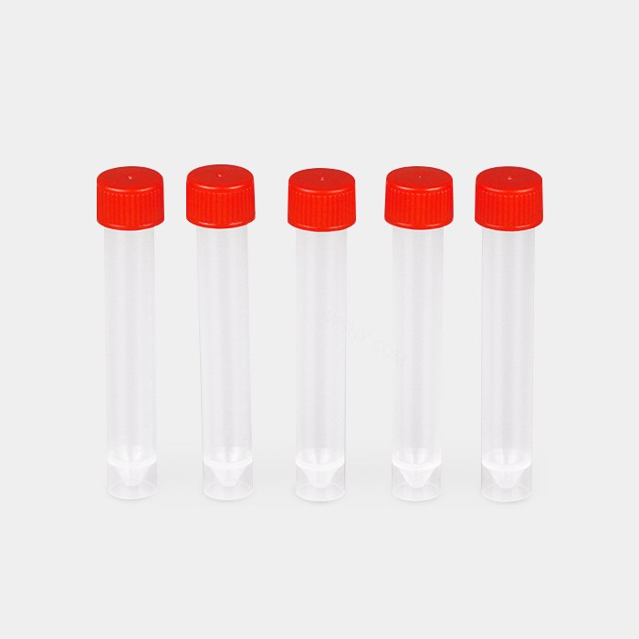 10ml样品管 红色平盖 耐受温度：-86℃ 到121℃ 管盖组装 无酶 无菌