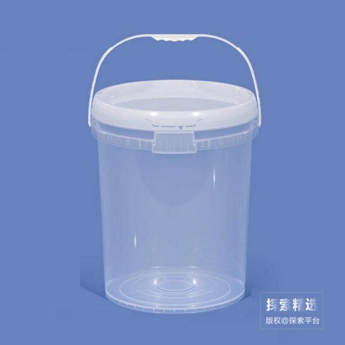 食品级PP塑料样品桶 加厚按压密封款 20L