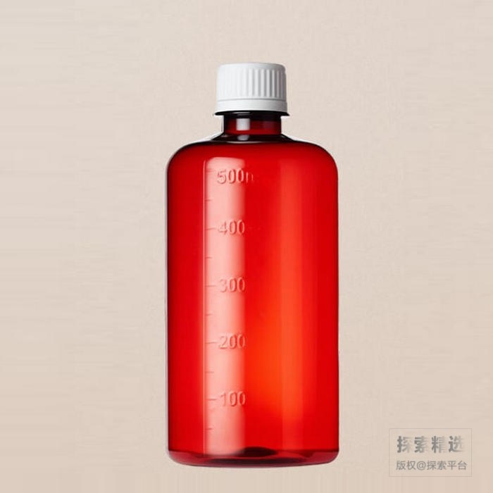 PET小口塑料试剂瓶 500mL 琥珀色 含PP盖 - 玖梧精选