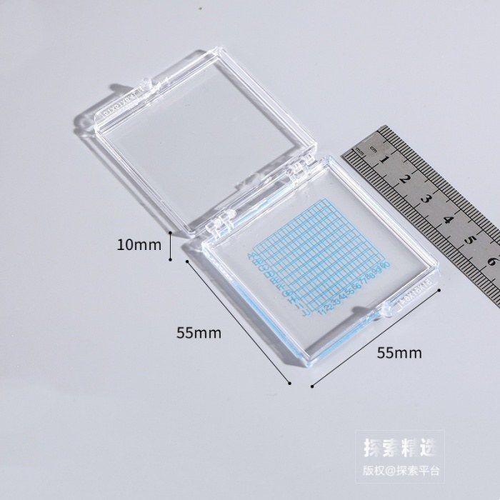 全透明胶硅片盒 3&times;3&times;100格 5510