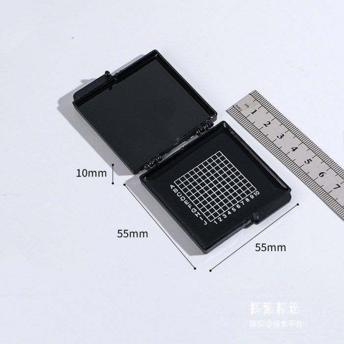 全黑胶硅片盒 3&times;3&times;100格 5510