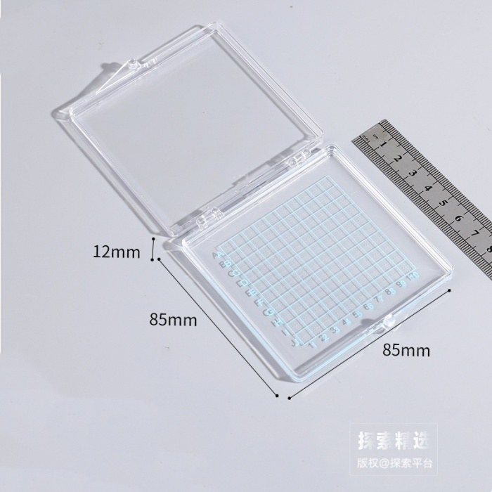 全透明胶硅片盒 6&times;6&times;100格 8512