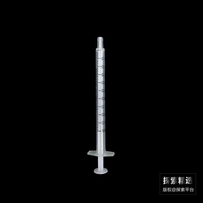 实验耗材 一次性塑料加液器 无胶头(不带针头)1mL 独立包装