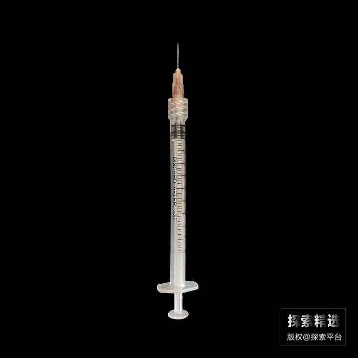 一次性螺口无菌加液器 半透明推杆 1mL 独立包装 含针头 0.45×16mm - ACESUN艾斯琳/玖梧精选
