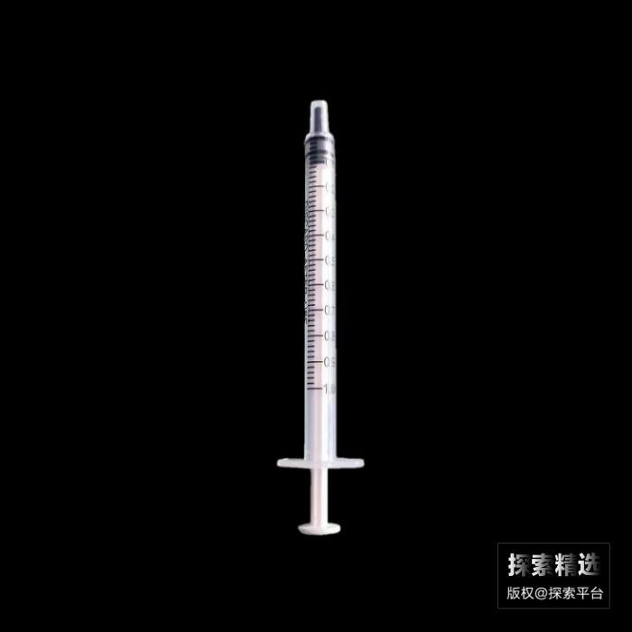 实验耗材 一次性无菌加液器 1mL 有胶头(不带针头)白色推杆 独立包装 科研专用 不可用于人体