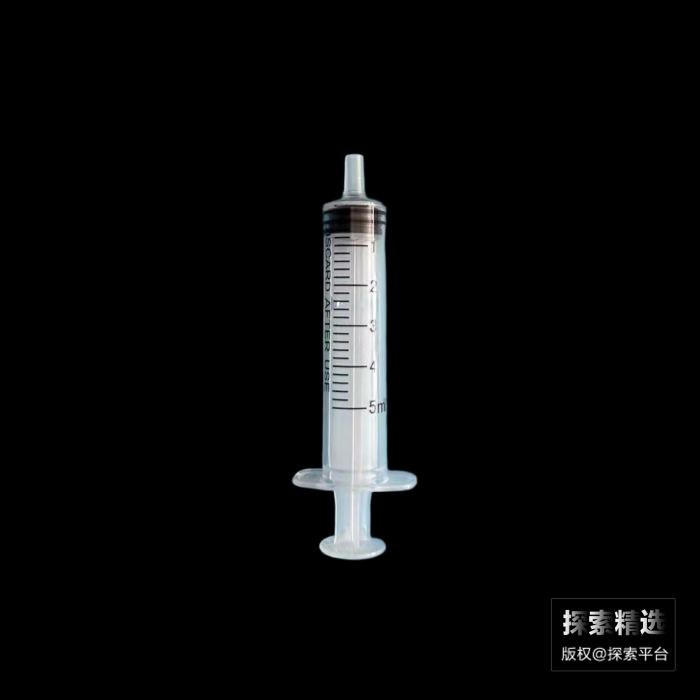 实验耗材 一次性无菌加液器 5mL 有胶头（不带针头）透明推杆 独立包装 科研专用 不可用于人体