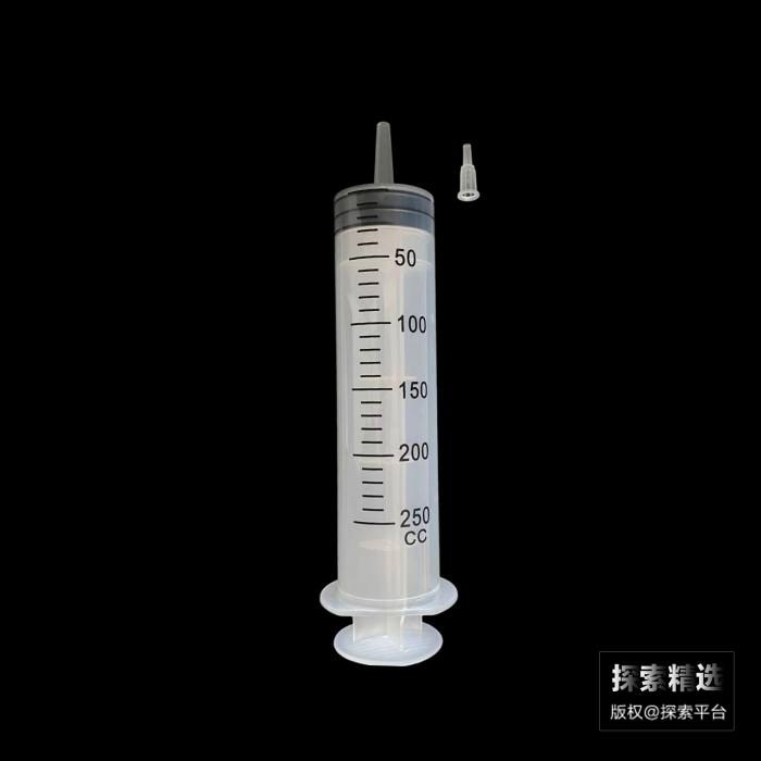 实验耗材 一次性无菌粗口冲洗器 250mL 有胶头(不带针头) 独立包装 科研专用 不可用于人体