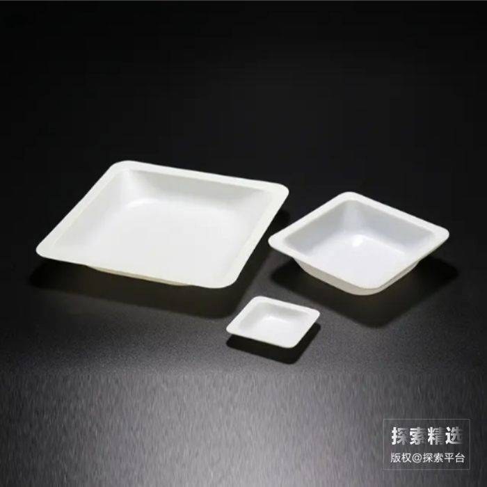 一次性使用称量盘 白色 PS材质 140×140mm - 玖梧精选