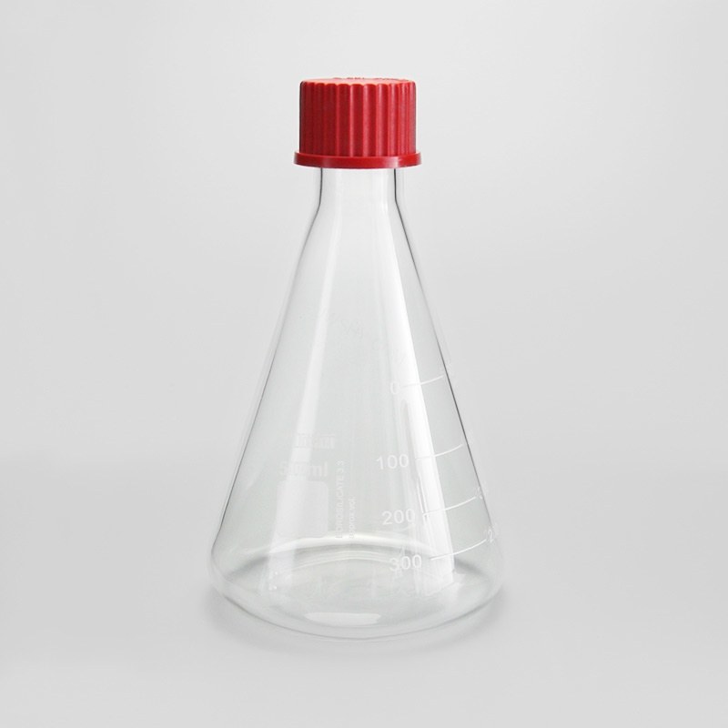 GL32螺口带盖三角烧瓶 含硅胶垫片 耐温180&deg; 特优级 1000ml
