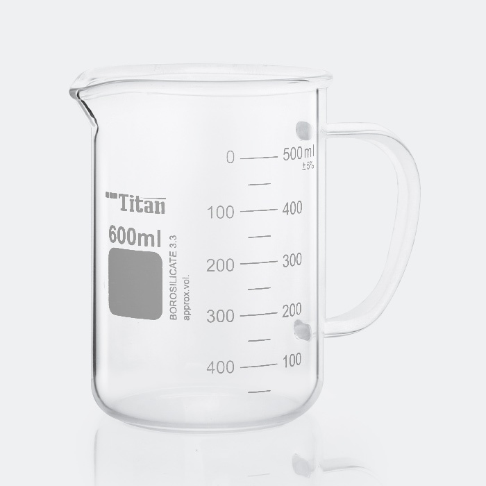 厚壁带柄烧杯 特优级 600ml 高硼硅