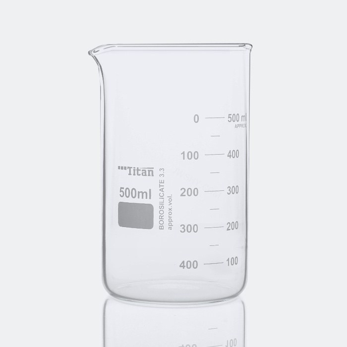 满标厚壁烧杯 特优级 500ml - Titan/泰坦