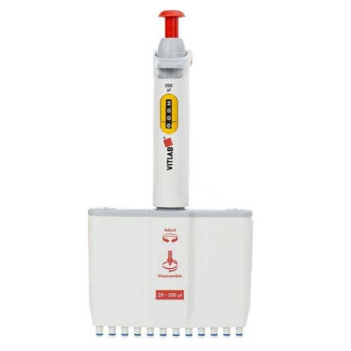 VITLAB 12道微量移液器，20-200&micro;l