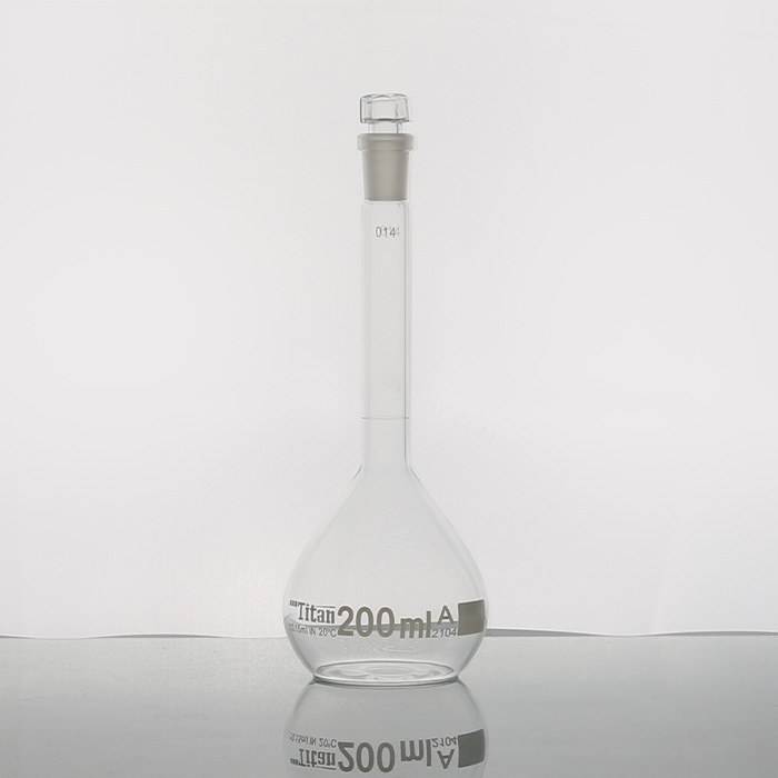 容量瓶（A级）14# 200mL 允差：&plusmn;0.15mL 透明 特优级 包过检 不含证书