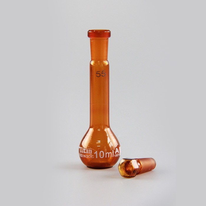 容量瓶（A级）10# 10mL 允差：&plusmn;0.020mL 琥珀色 特优级 包过检 不含证书