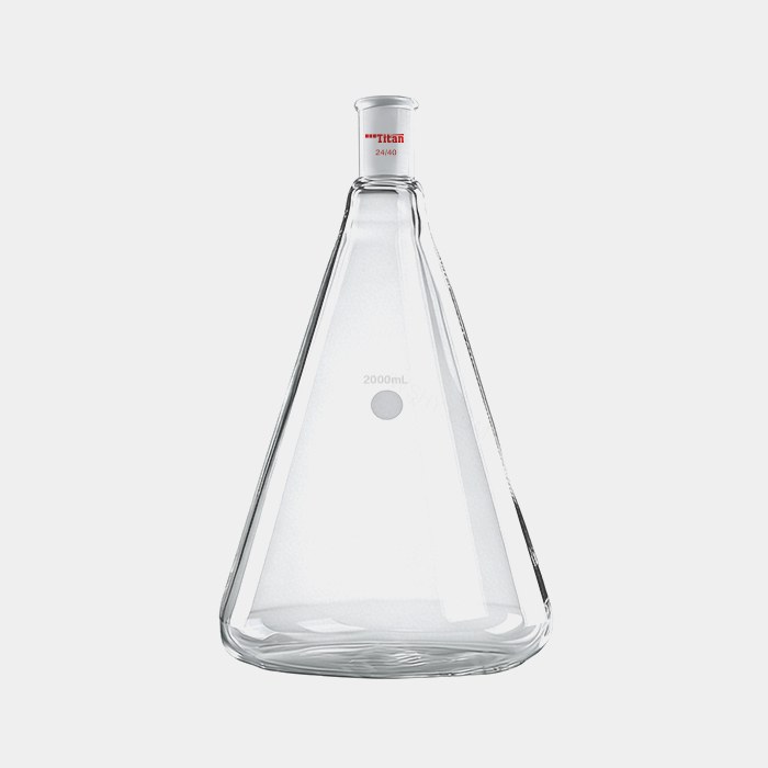 具磨口三角瓶 厚壁高强度 磨口：24/40 2000mL