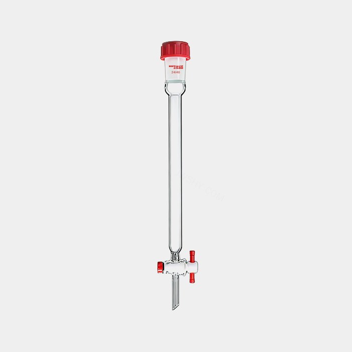 层析柱 磨口：24/40 具外螺纹口 外径：&phi;17mm 有效长度：203mm