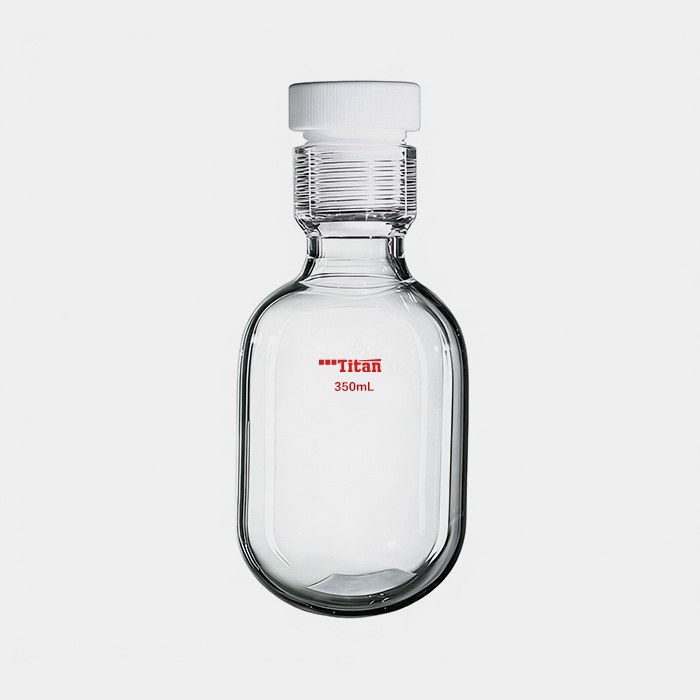 厚壁耐压瓶 100mL 25#内螺纹 四氟全包O型圈 管外径&times;总高:46mm&times;110mm
