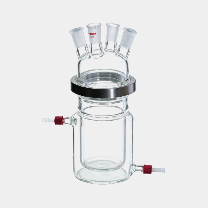 分体式平底三口夹层反应瓶 磨口：24/40 1000mL