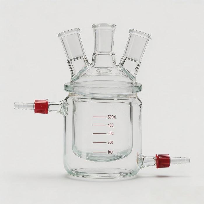 分体式平底四口夹层反应瓶 磨口：24/40 3000mL
