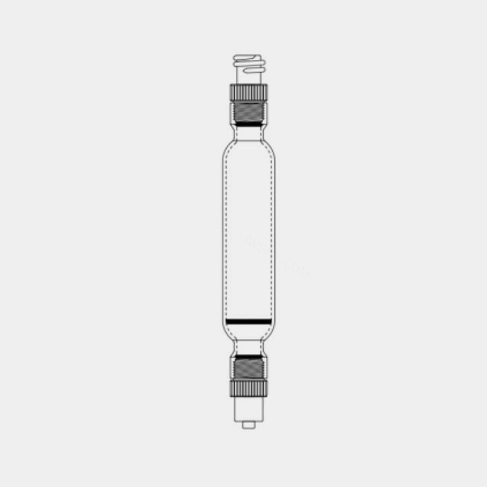 过柱机层析柱 G2砂板 两端25#螺纹口 外径：40mm 总长：350mm 含金属接头