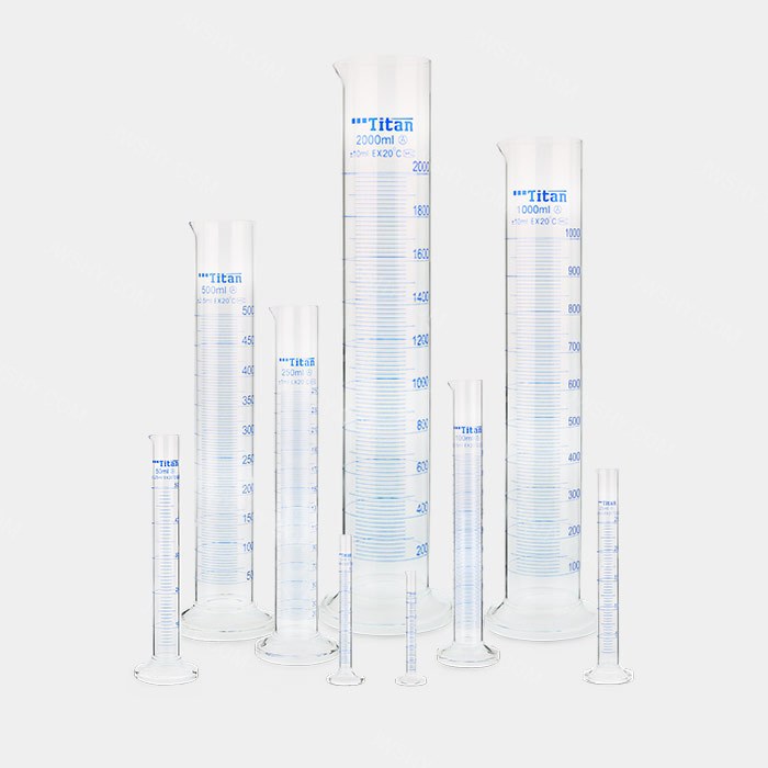 量筒（A级）2000mL EX量出式 蓝标 分度值：20mL 包过检 不含证书 - ACESUN艾斯琳