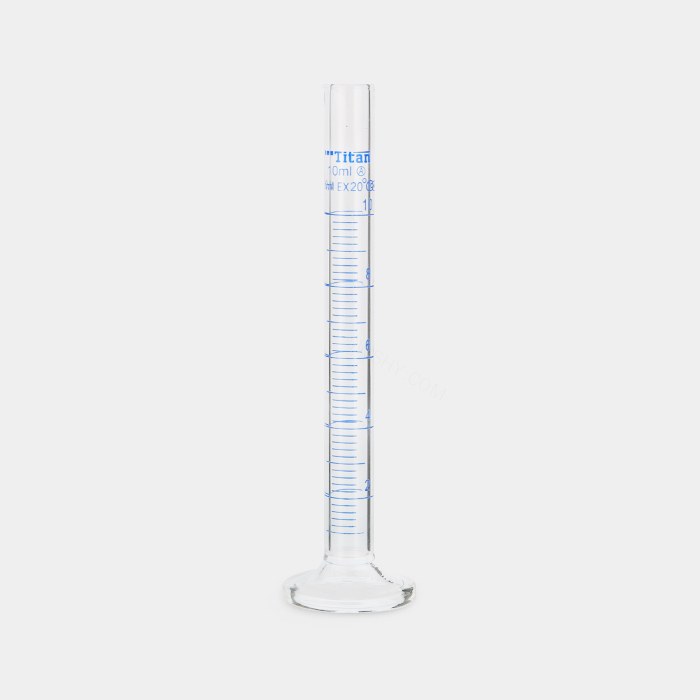 量筒（A级）10mL EX量出式 蓝标 分度值：0.2mL 包过检 不含证书