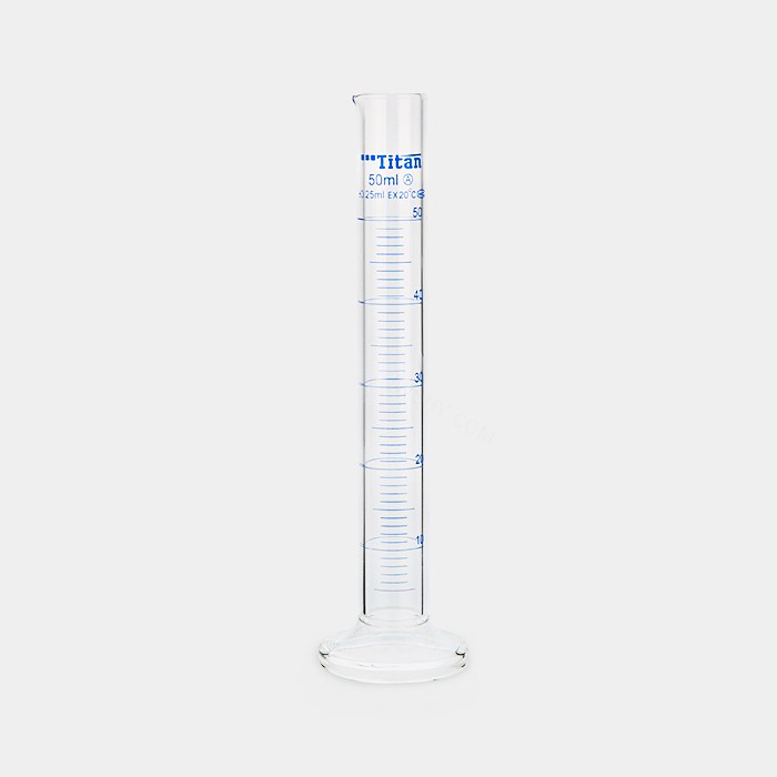 量筒（A级）50mL EX量出式 蓝标 分度值：1mL 包过检 不含证书