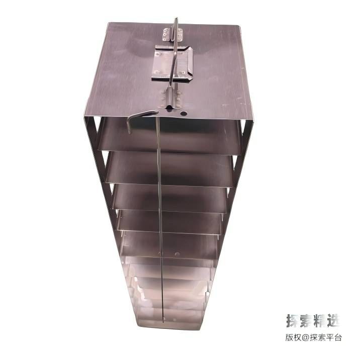 不锈钢手提式冻存架，宽深高尺寸:147&times;150&times;690mm 12层，单层高60mm