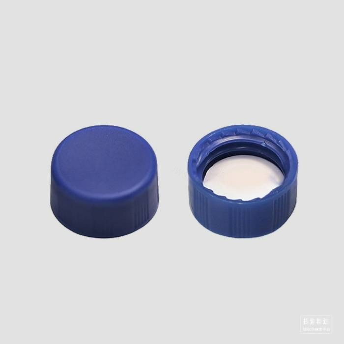 9-425预组装蓝色实心螺纹盖 PTFE/硅橡胶